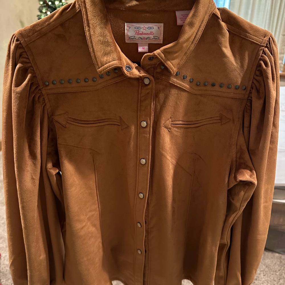 Brown Studded Women's shirt